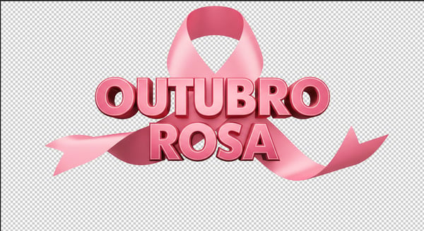 SELO 3D OUTUBRO ROSA