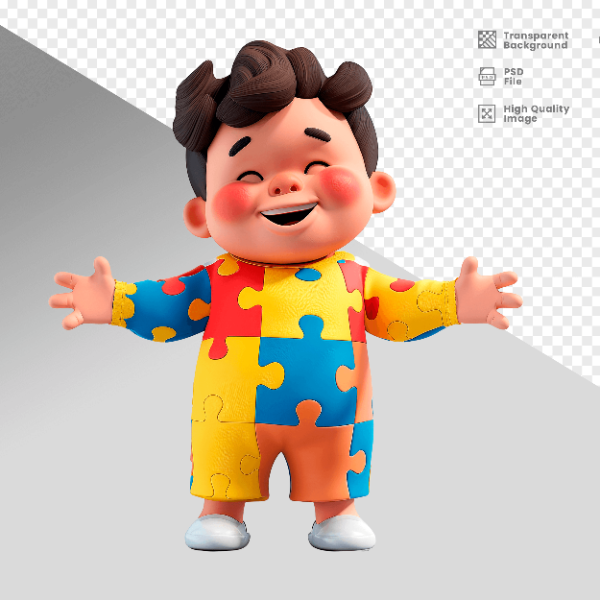 MASCOTE 3D PERSONAGEM PARA COMPOSIÇÃO