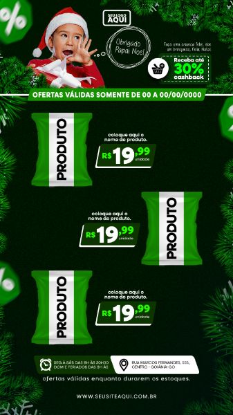 STORY | TABLÓIDE | FOLHETO | FELIZ NATAL | PSD EDITÁVEL