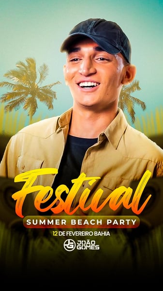 FLYER EVENTO FESTIVAL SUMMER VERÃO STORIES