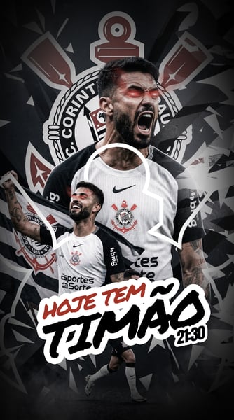 Futebol Hoje Tem Timão Post de Jogo 21:30 PSD Editável