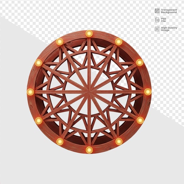 ELEMENTO DE MADEIRA 3D 12