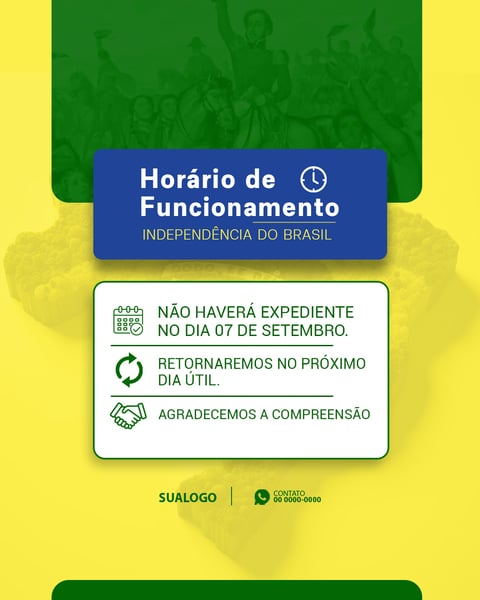AVISO FERIADO DIA DO DIA DA INDEPENDÊNCIA 4