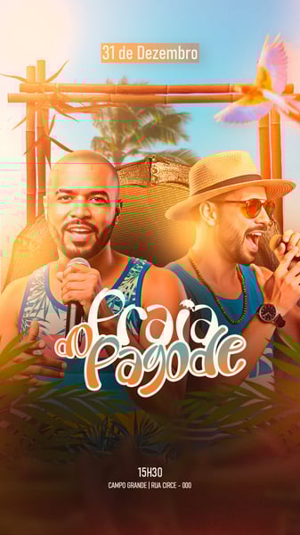 FLYER EVENTO SHOW PRAIA DO PAGODE PSD STORY 6