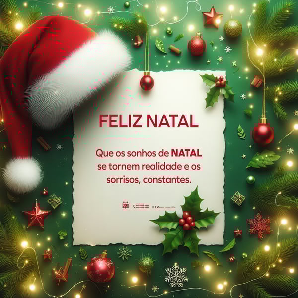 NATAL BACKGROUND COM ENFEITES NATALINO PARA ESCRITA, MERRY CHRISTMAS AND HAPPY HOLIDAYS, END OF YEAR PARTIES IA10
