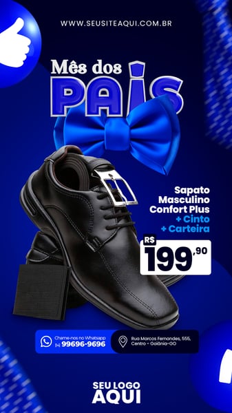 POST STORY - FELIZ DIA DOS PAIS - SAPATO MASCULINO