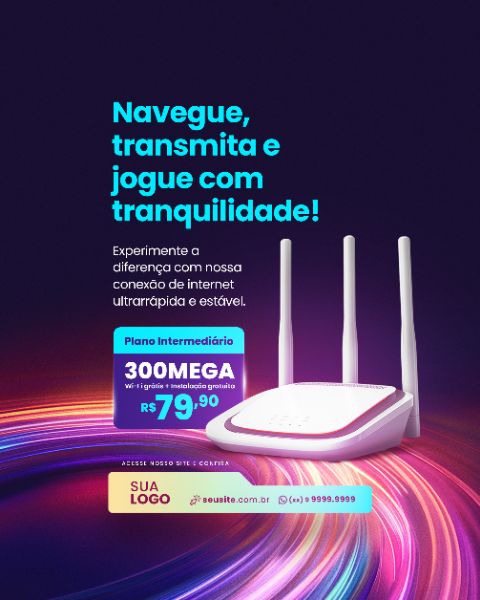 SOCIAL MEDIA - PROVEDOR DE INTERNET - NAVEGUE COM TRANQUILIDADE