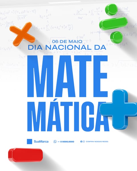 SOCIAL MEDIA DIA NACIONAL DA MATEMÁTICA 06 DE MAIO