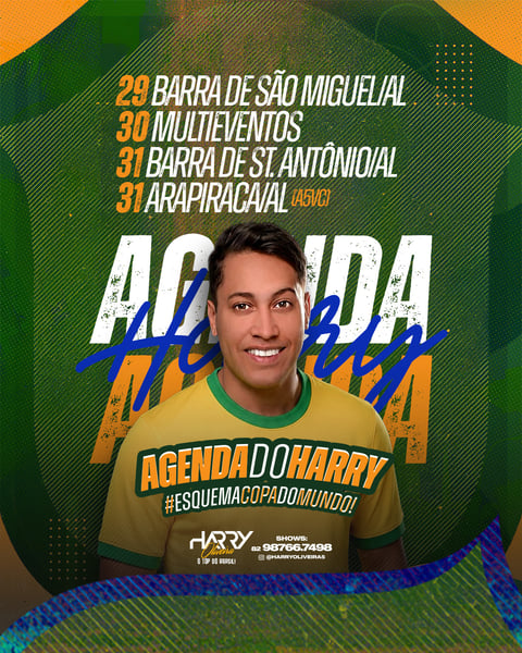 AGENDA DA SEMANA - HARRY