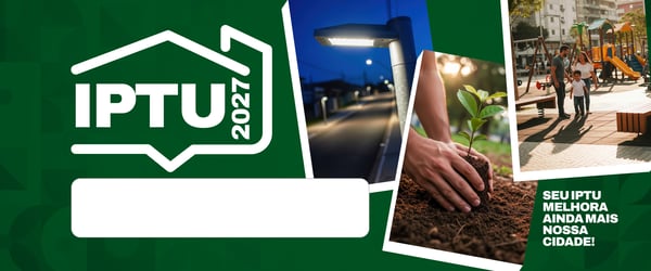 BANNER IPTU 2027 VERDE PSD EDITÁVEL