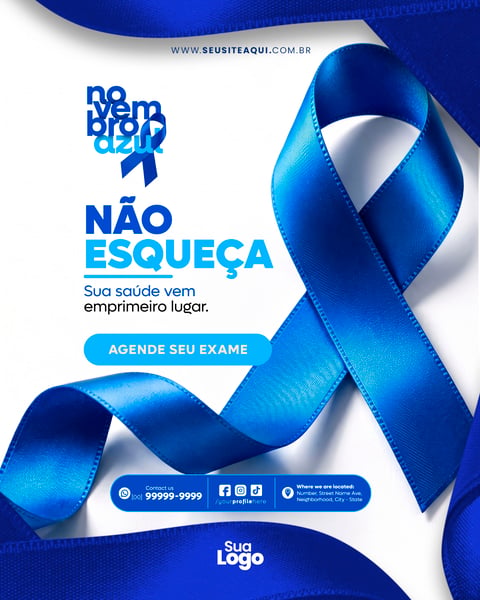 FEED NOVEMBRO AZUL SOCIAL MEDIA PSD EDITÁVEL 09