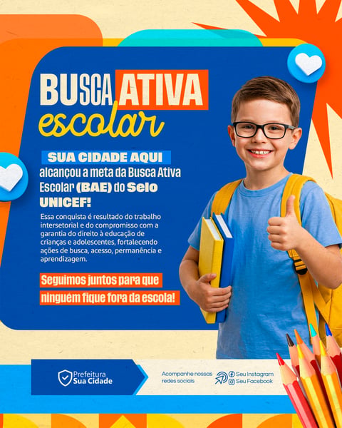 Social Media Busca Ativa Escolar