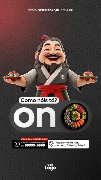Story - Comida Japonesa - Social Media - Sushi