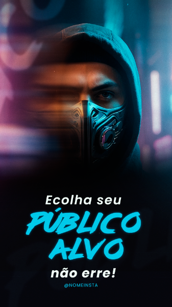 STORIE ESCOLHA SEU PÚBLICO ALVO SOCIAL MEDIA POST INSTAGRAM