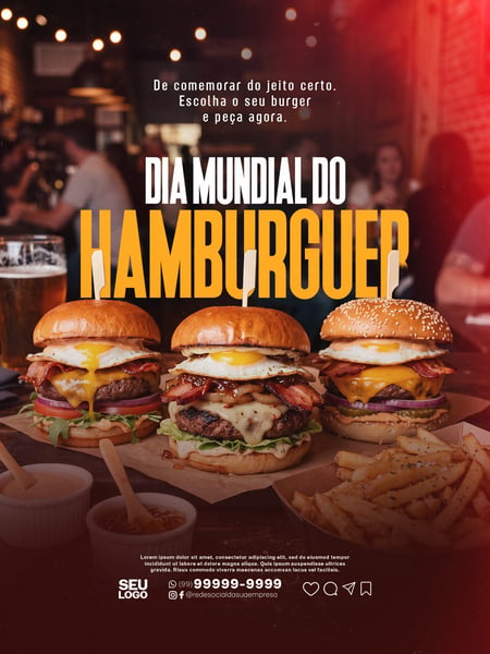 DIA INTERNACIONAL DO HAMBÚRGUER 28 DE MAIO SOCIAL MEDIA PSD EDITÁVEL 06