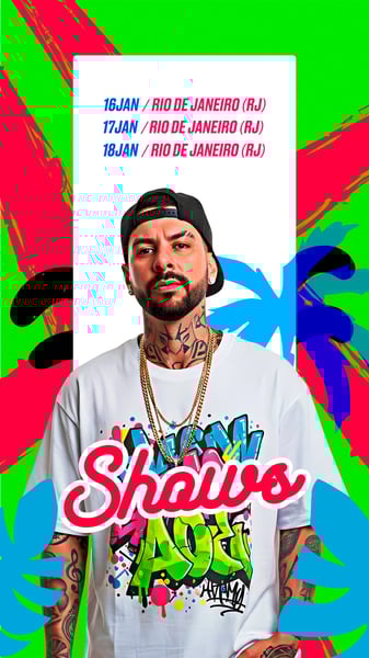 FLYER EVENTO SHOW AGENDA PSD STORY 63