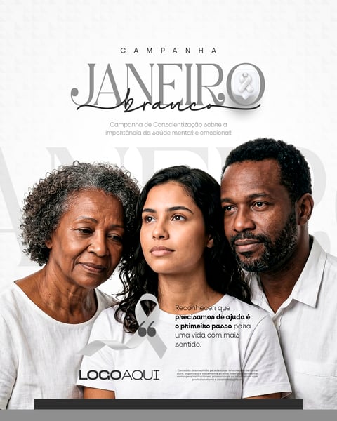 CAMPANHA JANEIRO BRANCO PESSOAS FITA SOCIAL MEDIA FLYER PSD EDITÁVEL