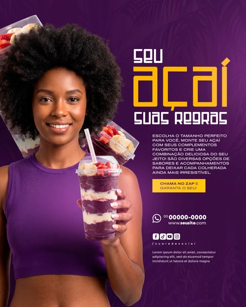 Açaí SOCIAL MEDIA PSD EDITÁVEL 9