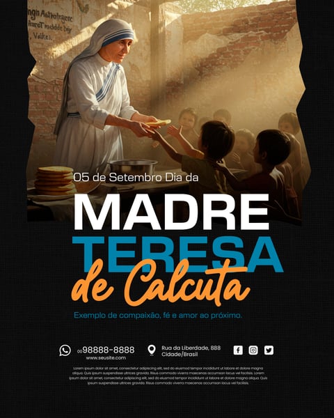 05 DE SETEMBRO DIA DE MADRE TERESA DE CALCUTÁ 7