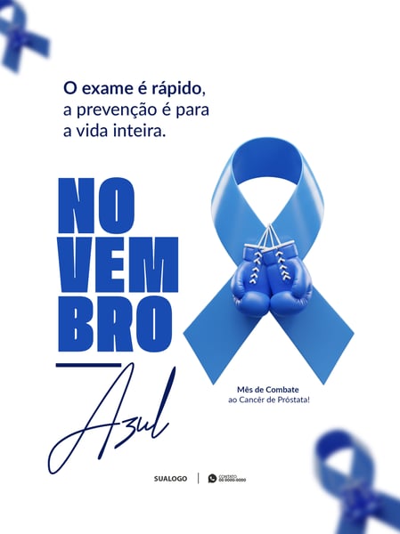 Mês de combate ao cancêr de Próstata Novembro azul