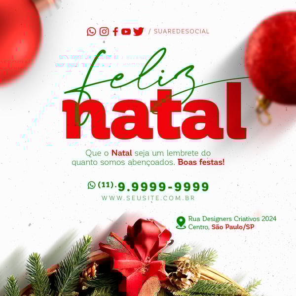 DUM SOCIAL MEDIA FELIZ NATAL FEED QUE O NATALSEJA UM LEMBRETE DO QUANTO