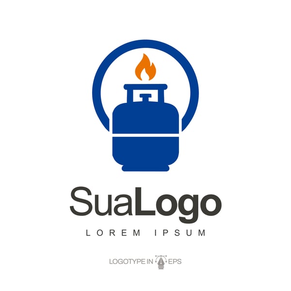 LOGOTIPO DISTRIBUIDORA DE GÁS VETOR AI EPS EDITÁVEL 2
