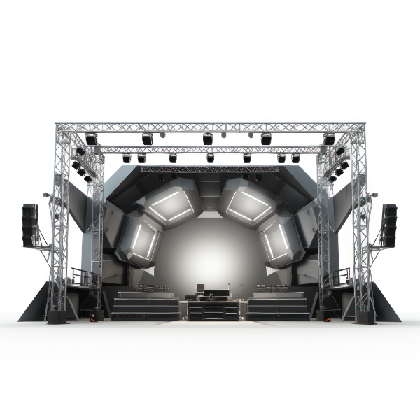 BACKGROUND ESTRUTURA DE PALCO SHOW EVENTO PARA COMPOSIÇÃO SOCIAL MEDIA