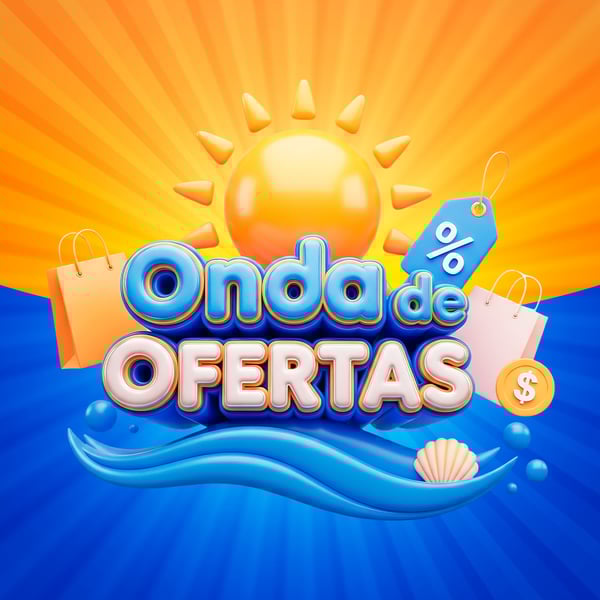 SELO 3D PARA OFERTAS DE VERÃO MODELO 04
