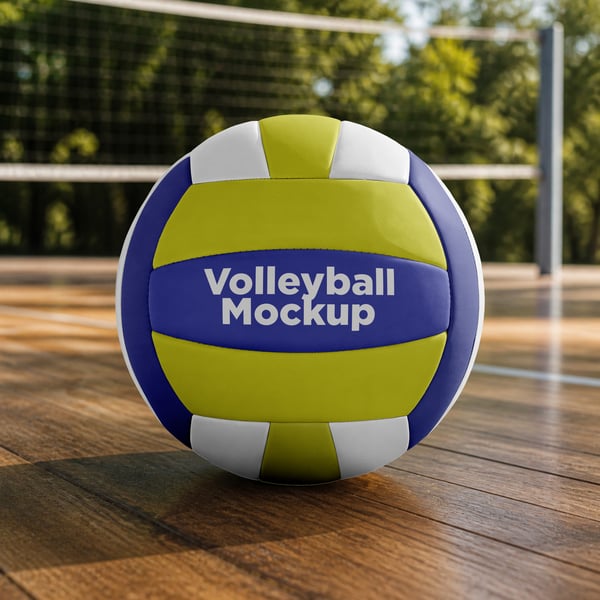 BOLA DE VÔLEI PSD EDITÁVEL MOCKUP