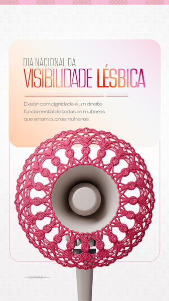 DIA DA VISIBILIDADE LÉSBICA SOCIAL MEDIA FLYER PSD EDITÁVEL STORY