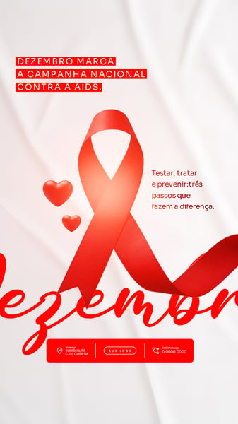FLYER PARA DEZEMBRO VERMELHO MÊS DA LUTA CONTRA AIDS PSD EDITÁVEL 8