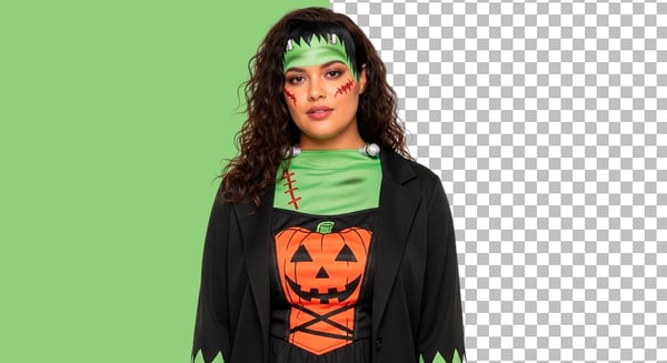 IMAGEM DE MULHER COM FANTASIA DE HALLOWEEN