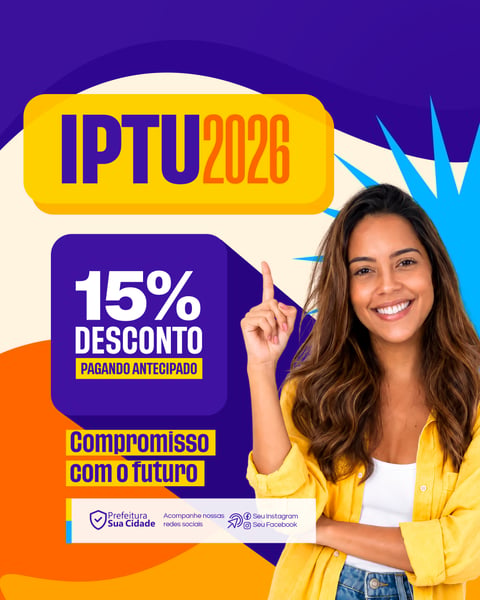 Social Media IPTU 2026 Prefeitura