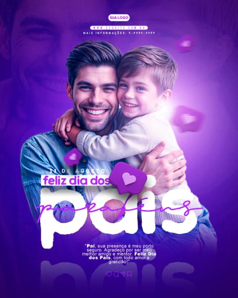 11 DE AGOSTO DIA DOS PAIS PARABÉNS FEED