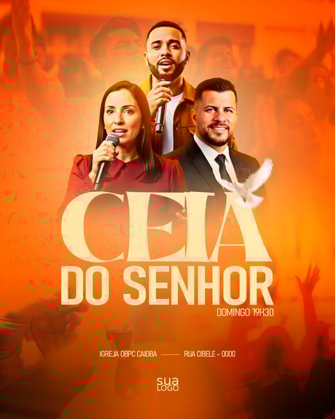 FLYER GOSPEL CEIA DO SENHOR PSD FEED