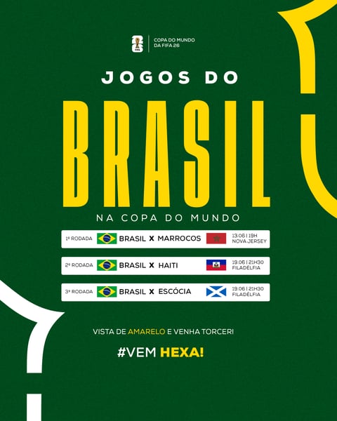 JOGOS DO BRASIL NA COPA FEED PSD EDITÁVEL