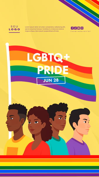 DIA INTERNACIONAL DO ORGULHO LGBT 28 DE JUNHO SOCIAL MEDIA STORY