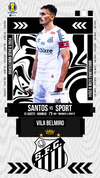 FLYER ESPORTIVO FUTEBOL BRASILEIRÃO 2024 SANTOS