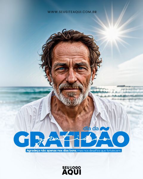 FEED | DIA DA GRATIDÃO | DIA NACIONAL DA GRATIDÃO | PSD EDITÁVEL