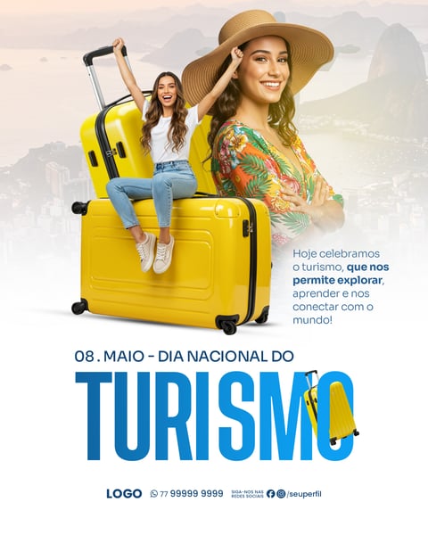 SOCIAL MEDIA - 08 DE MAIO DIA NACIONAL DO TURISMO