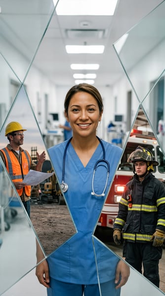 TRABALHADORES DE DIFERENTES ÁREAS 2