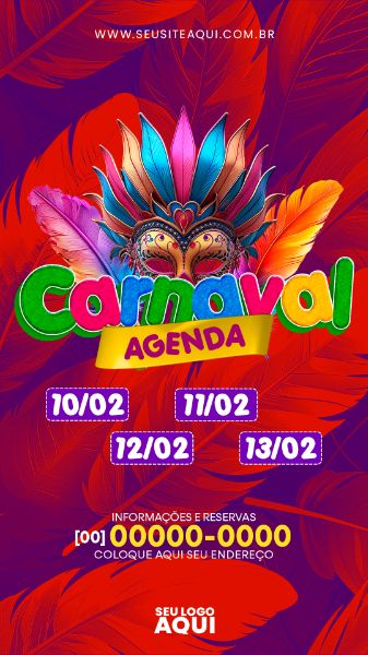 STORY | CARNAVAL | CARNIVAL | FESTA | PSD EDITÁVEL