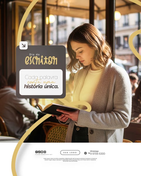 25 DE JULHO - DIA DO ESCRITOR - FLYER SOCIAL MEDIA PSD EDITÁVEL 6