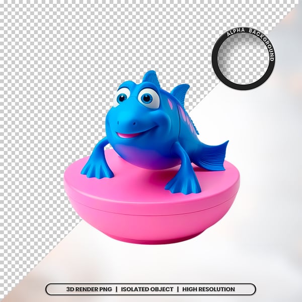 3D RENDER BRINQUEDO INFANTIL ELEMENTO ÍCONE PSD PNG