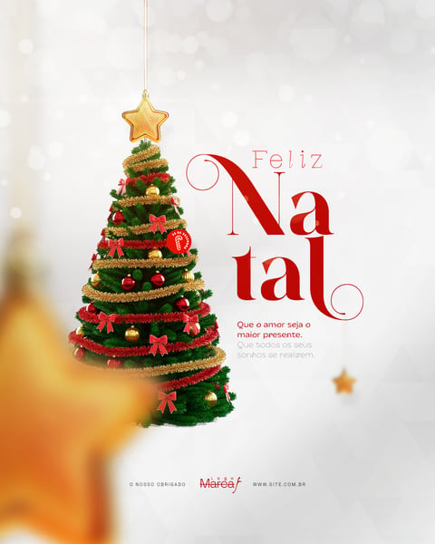 FELIZ NATAL - 25 DE DEZEMBRO - FLYER SOCIAL MEDIA PSD EDITÁVEL - (9)
