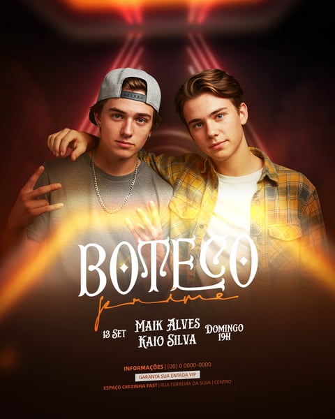 FLYER EVENTOS ARTISTAS SHOWS FESTA SOCIAL MEDIA PSD EDITÁVEL 38