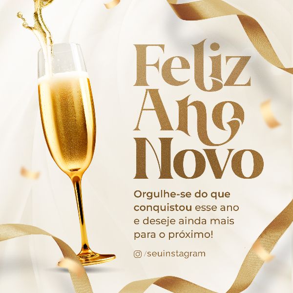 SOCIAL MEDIA - ANO NOVO FELIZ 2024 - NEW YEAR HAPPY 2024 - 20 FEED QUADRADO
