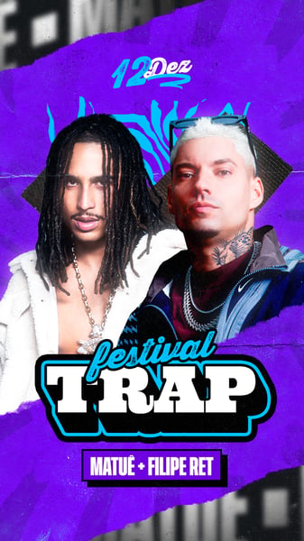 53 FLYER EVENTO TRAP STORY PSD EDITÁVEL
