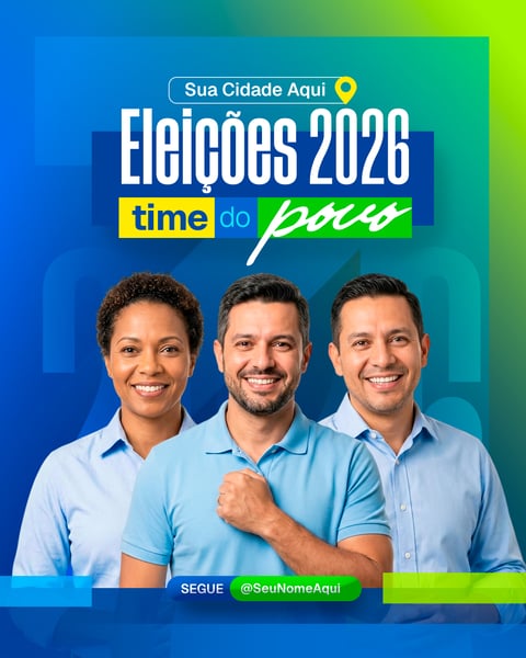 Social Media Político | Eleições 2026 PSD Editável