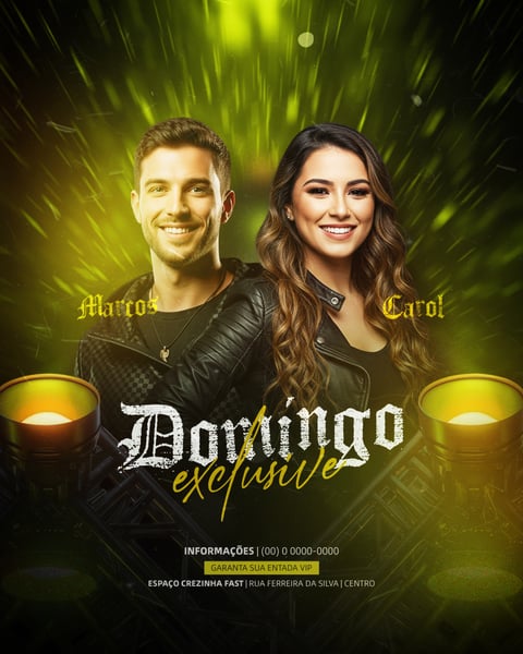 FLYER EVENTOS ARTISTAS SHOWS FESTA  SOCIAL MEDIA PSD EDITÁVEL 16